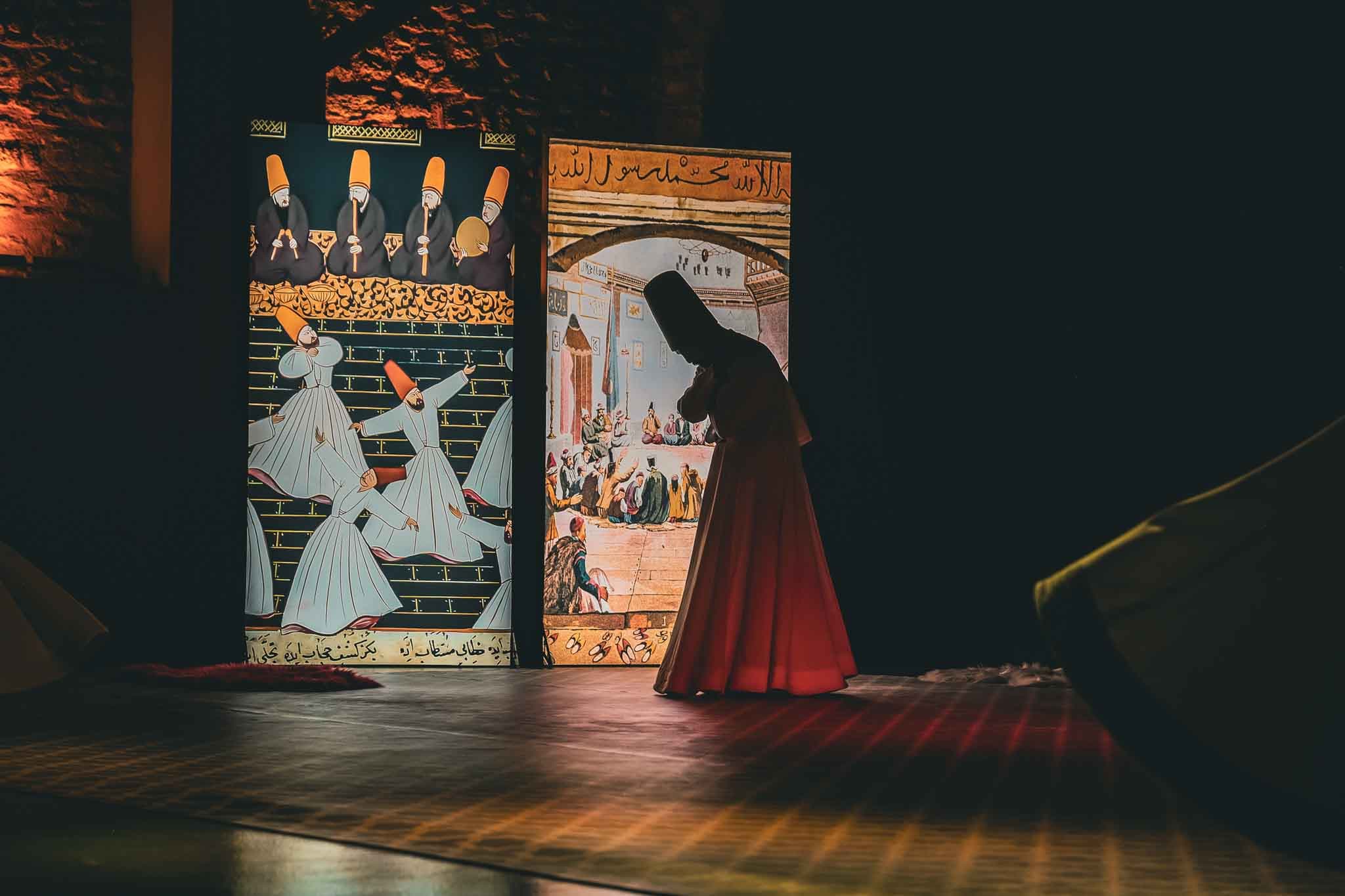 Dervish attire symbolism - The sikke (tall hat) representing the tombstone of the ego in Whirling Dervish ceremony