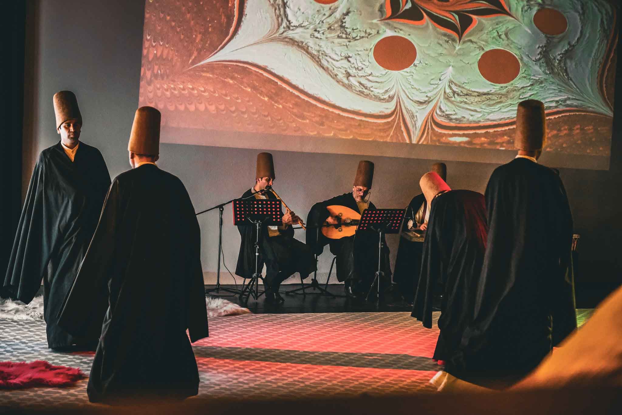 Ney performance during Whirling Dervish ceremony - Traditional Sufi music in Istanbul